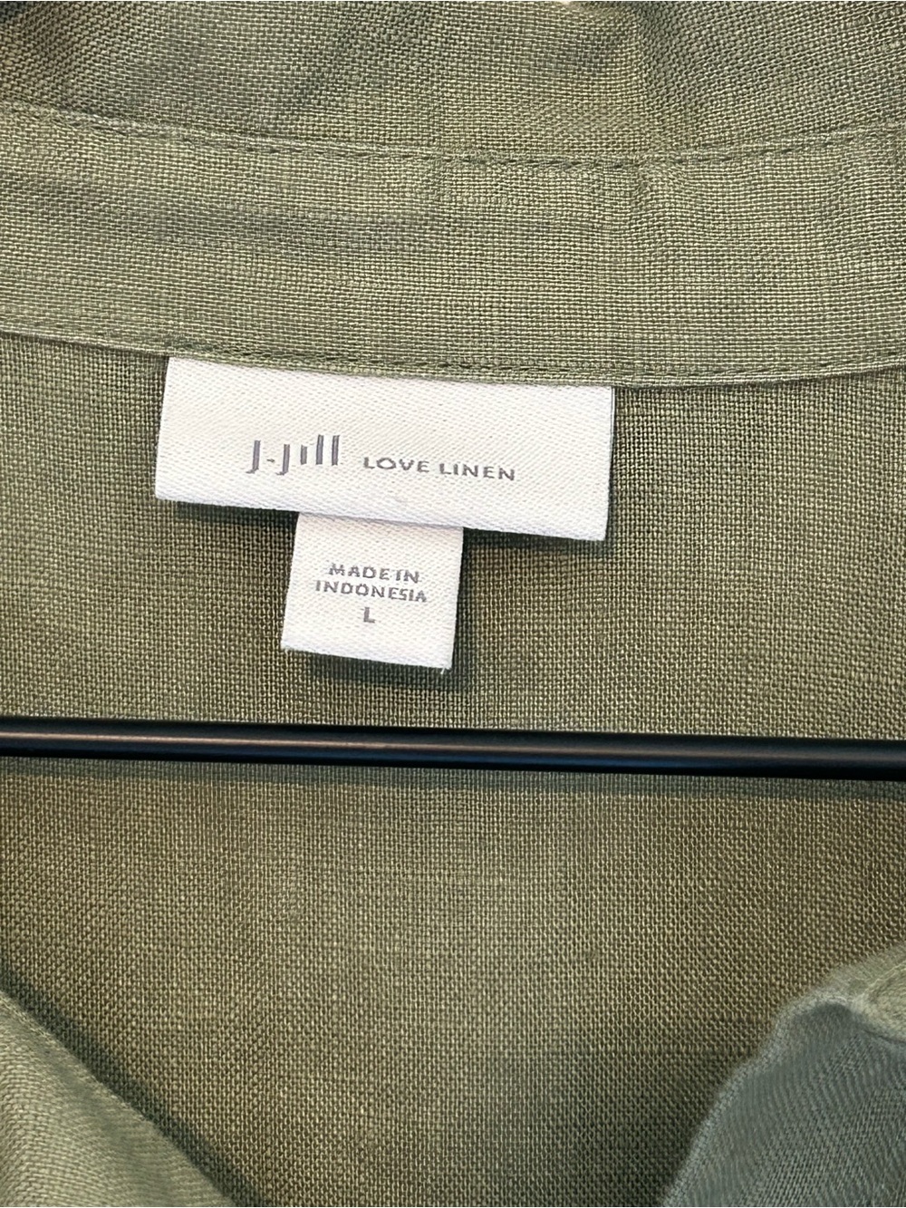 J. Jill 100% Linen Midi Dart-Waist Dress Size L - Natural Workwear Minimalist - Picture 4 of 11